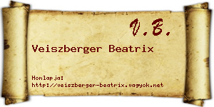 Veiszberger Beatrix névjegykártya